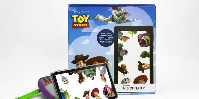 Positivo lança tablet infantil com tecnologia avançada e tema Toy Story