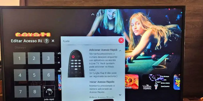 Função oculta no controle Smart Magic da LG agiliza acesso a apps e entradas HDMI